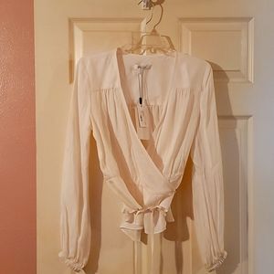Milly Silk Creamy White Top NWT $335.00
